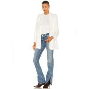 GRLFRND The Hailey Low Rise Slim Boot With Slit Melrose 100% Cotton Size 28